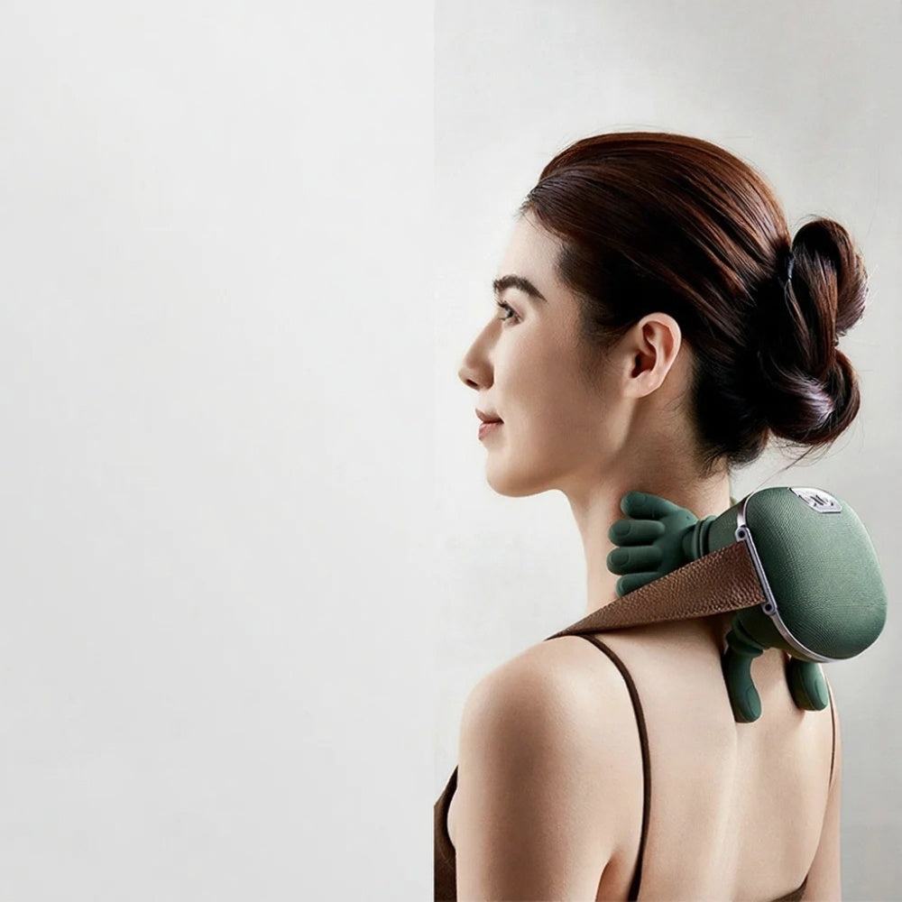 Electric Neck & Shoulder Comfort Device - Rechargeable Relaxation Tool with Heating Function | Portable Wellness Accessory Zenithral