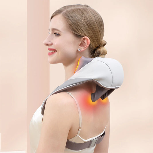 N7 Master Hand Shoulder and Neck Massager Cervical Spine Massager Trapezius Neck Massager Hot Compress Electric Cervical