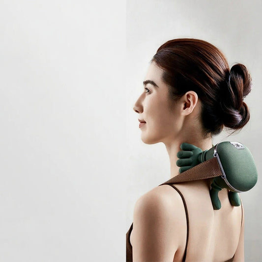 Electric Neck & Shoulder Comfort Device - Rechargeable Relaxation Tool with Heating Function | Portable Wellness Accessory Zenithral