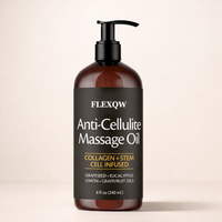 Zenithral anti-cellulite massage oil in a 150ml or 240ml bottle, designed to help firm and smooth skin naturally.