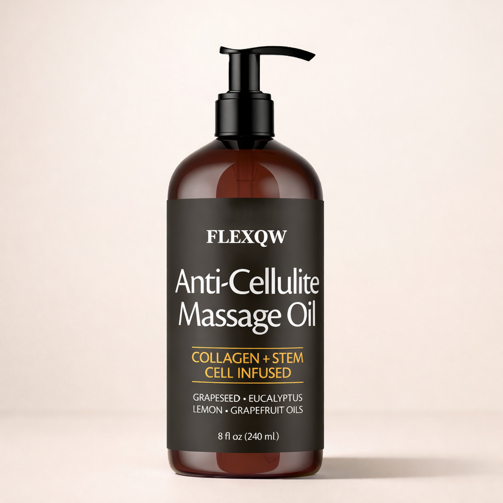 Zenithral anti-cellulite massage oil in a 150ml or 240ml bottle, designed to help firm and smooth skin naturally.