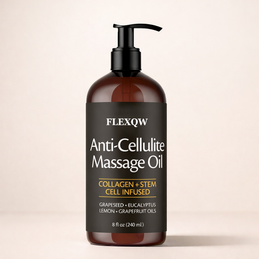 Zenithral anti-cellulite massage oil in a 150ml or 240ml bottle, designed to help firm and smooth skin naturally.