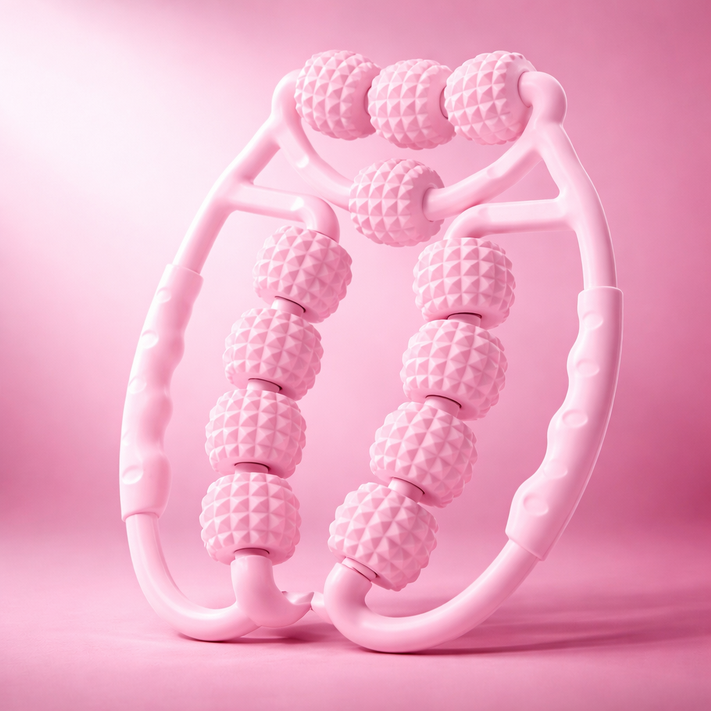 Zenithral body massage roller with lymphatic drainage and red light therapy for leg recovery and muscle relaxation.