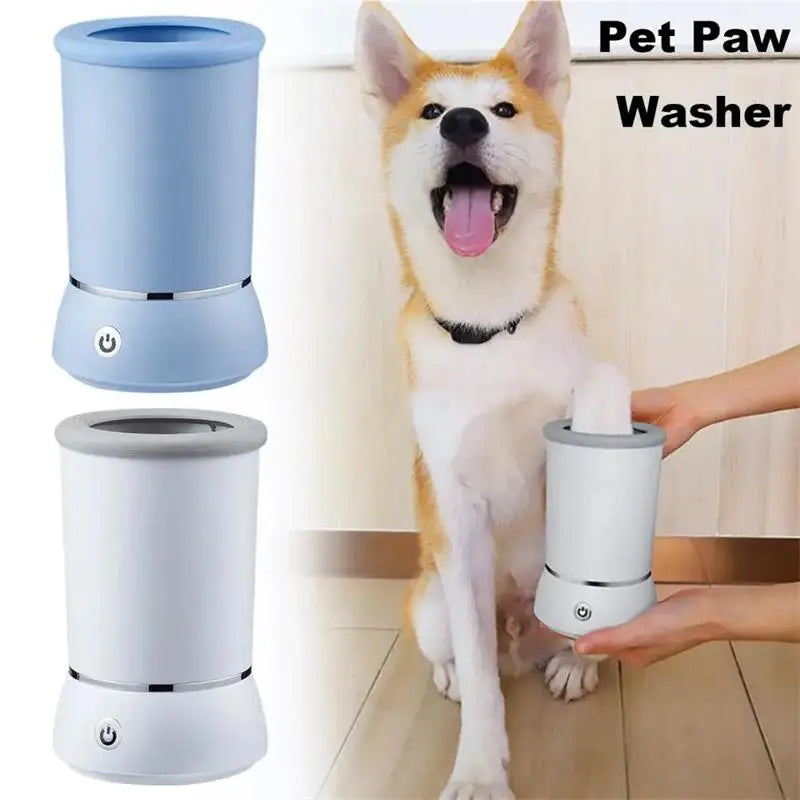 Automatic Pet Paw Cleaner - Electric Foot Washing Cup for Dogs and Cats, Portable and Low Noise Design
