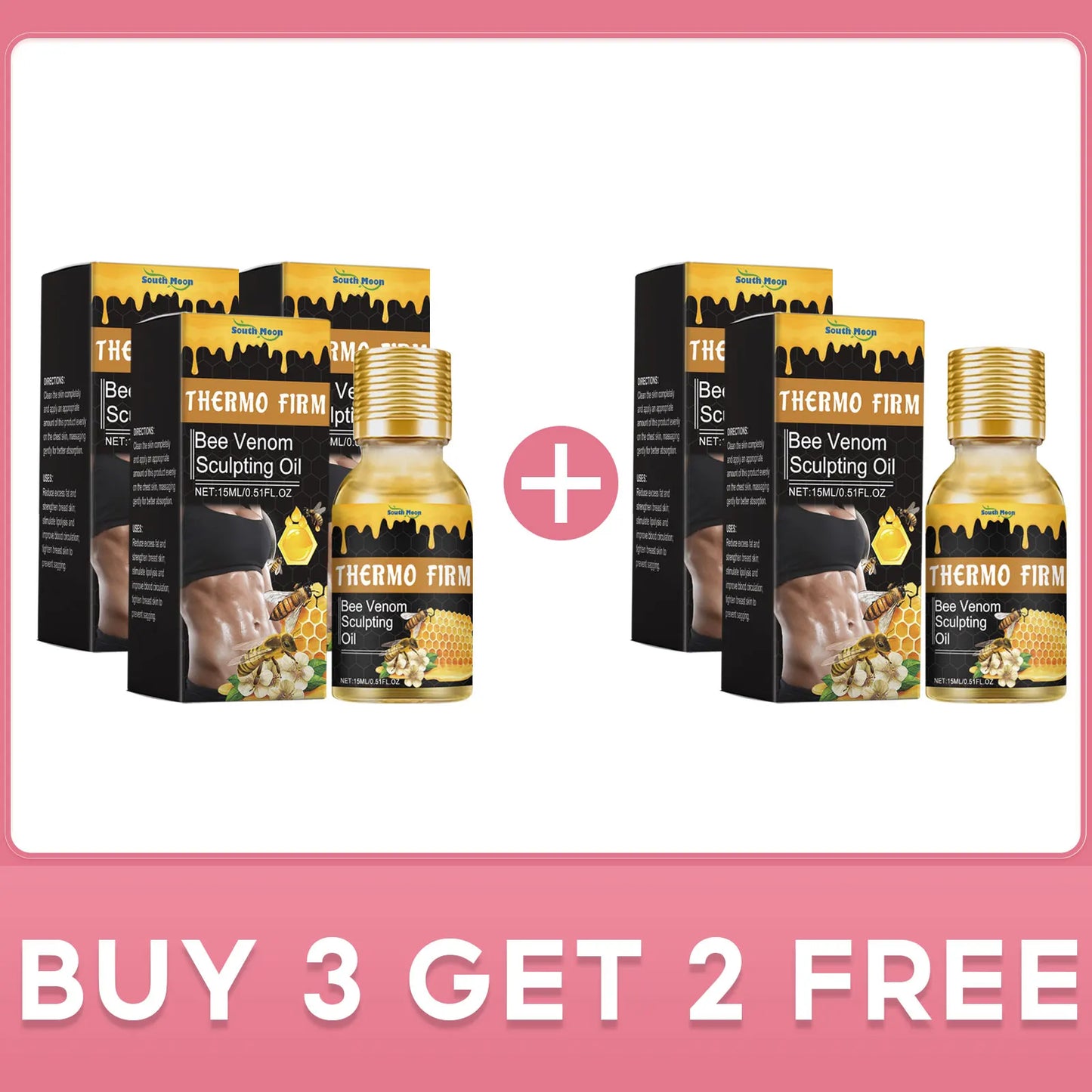 Abdominal Fat Reduction Massage Oil for Rapid Fat Burning and Skin Firming