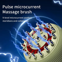Electric Meridian Brush Lymphatic Drainage Massager for Limbs and Abdomen with Microcurrent, Heat, Vibration, and Light Therapy Zenithral